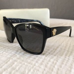 Versace polarized black sunglasses